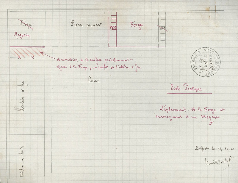 1921 10 19 Plan Birckel à Conseil municipal Modifs A