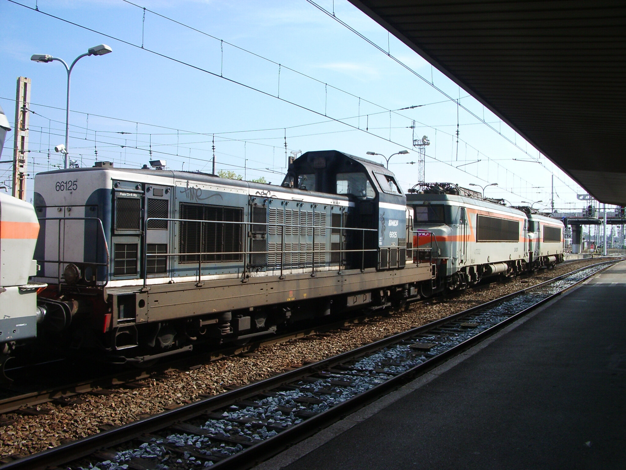 BB 66125 dans un TM, Bordeaux St Jean