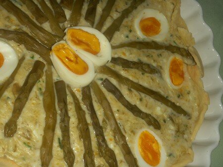 Tourte aux asperges vertes