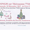 Marché de Noel traditionnel le Dimanche 03 Décembre 2017 à CONGIS sur Thérouanne <b>77440</b>