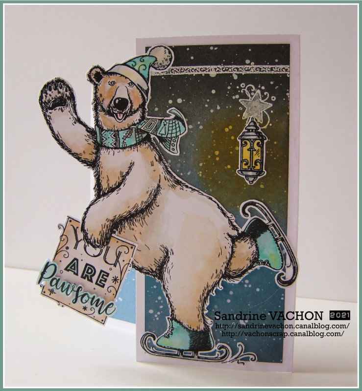 Carte Bear Sandrine VACHON Pink Ink Designs (1)