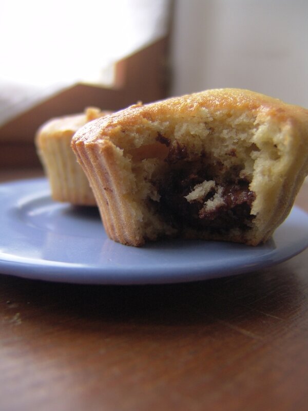 Muffin au nutella