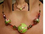 collier vert cloisonné