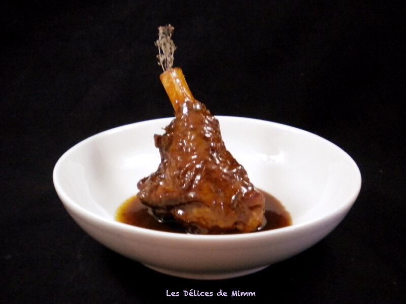 Souris d'agneau confites au miel