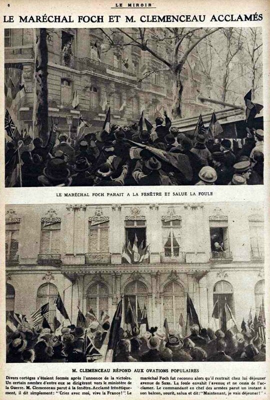 Clémenceau acclamé