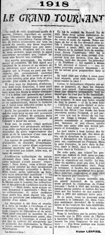 Express du Midi 01 01 1918