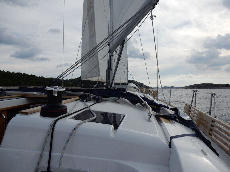 Prolaz Mala Proversa, on approche des chenaux d'accès au passage, jeudi 29 octobre 2020