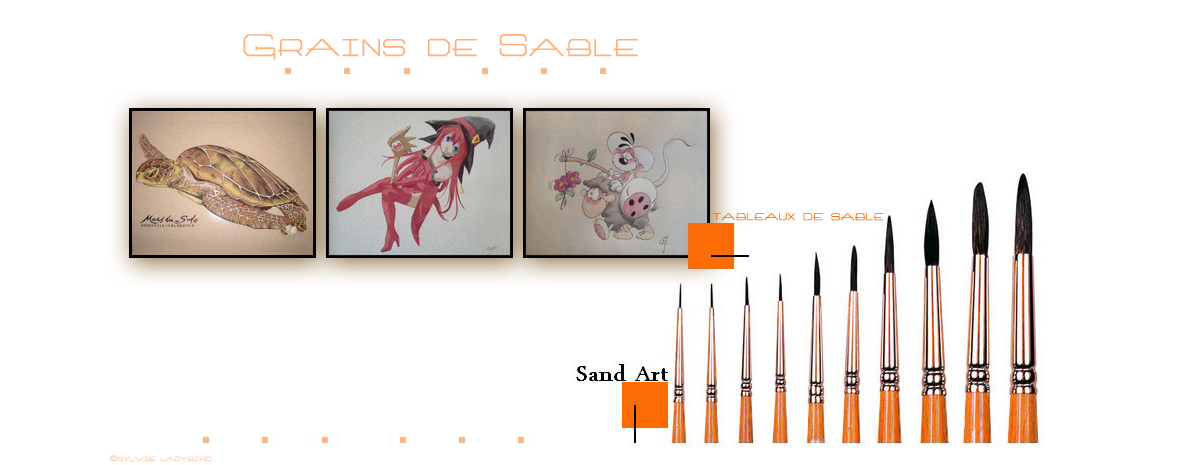 Maternité - GRAINS DE SABLE - Tableaux de sable coloré - Sand Art