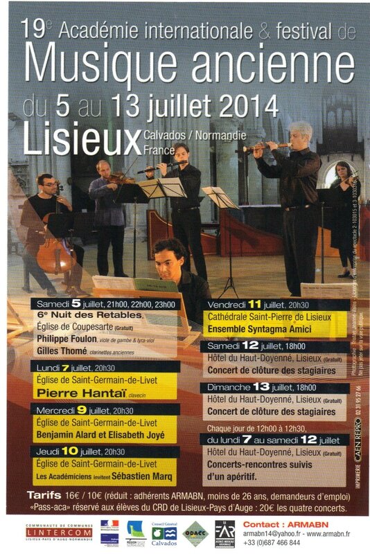 Lisieux musique baroque