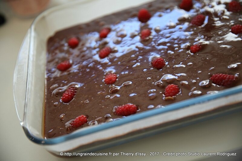 BROWNIE AU VINAIGRE PULPE FRAMBOISE CLOVIS