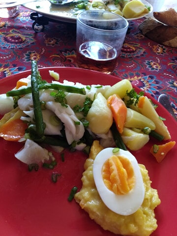 cabillaud à l'aioli d'Evelyne seguin