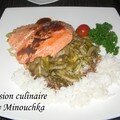 Pavé de <b>saumon</b> à l'étoufée de fenouil 