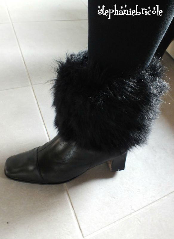 botte fourrure amovible à faire soi-même, tuto botte couture