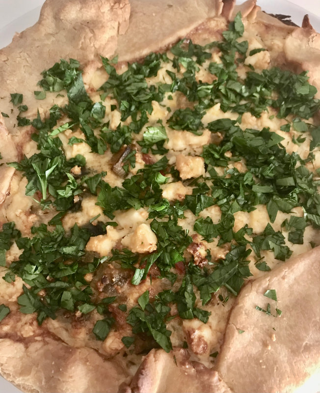 tarte rustique à la ratatouille et à la féta