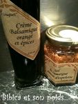 Crème balsamique orange et épices - Sel de Camargue au piment d'Espelette