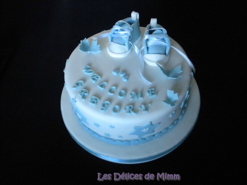 Gâteau pour une baby shower (pâte à sucre) 6