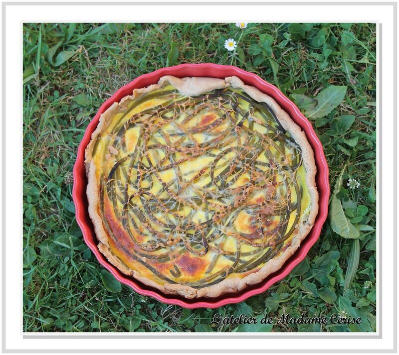 tarte fleurs d'ail