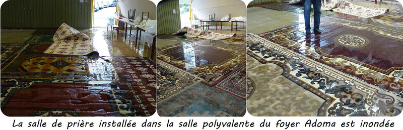 Quartier Drouot - Inondation salle de prière pour le ramadan Drouot