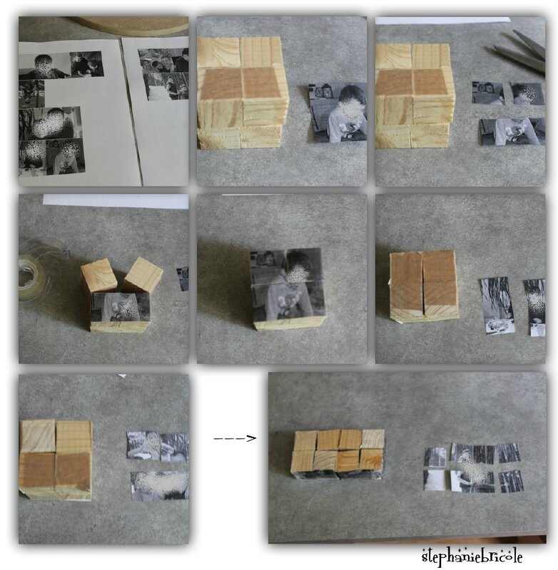 diy cube photo magique, diy cube photo multiface, magic cube diy