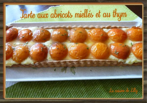tarte abricots-miel-thym