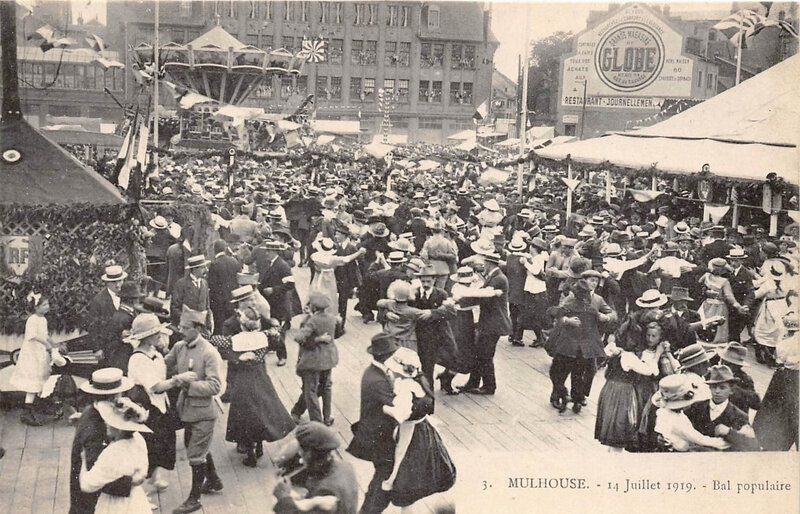 CPA Mulhouse 14 juillet 1919