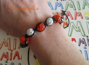 Shamballa orange-crystal 2