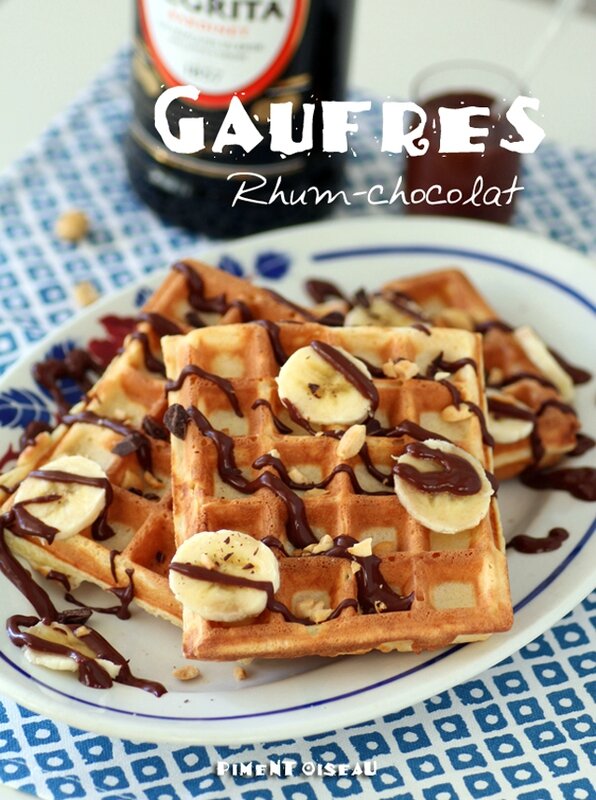 gaufres rhum-chocolat