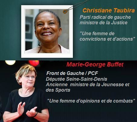 Christiane Taubira et Marie-George Buffet