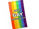 Serviette ONLY GAY ON THE BEACH