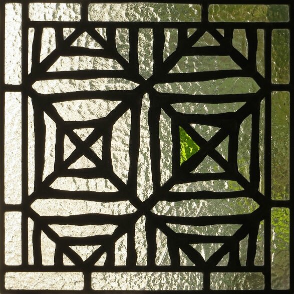 Vitrail optique - logo de l'atelier !