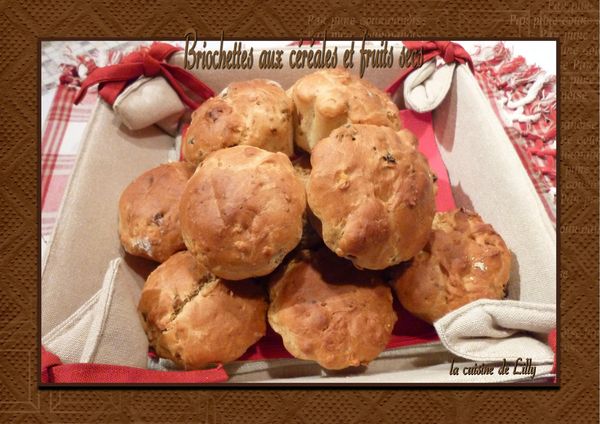 briochettes aux céréales et frutis secs