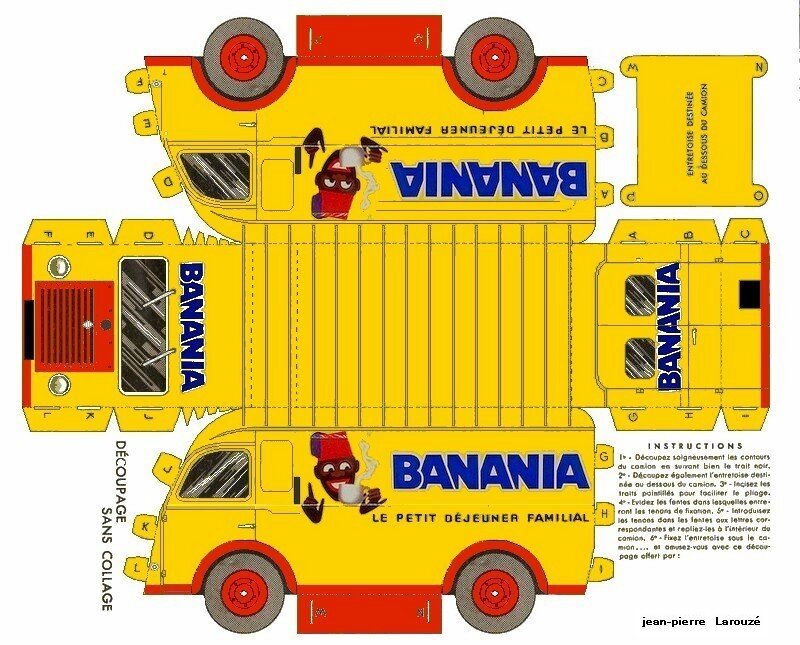 camion renault galion-goelette -banania