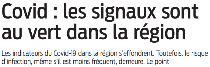 2022 03 12 SO Covid les signaux sont au vert dans la région