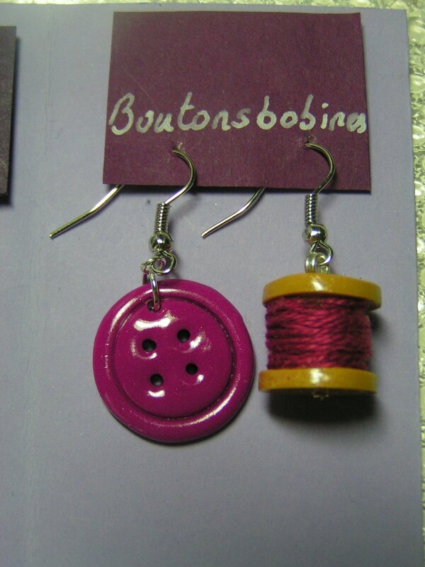 boucles bouton bobine