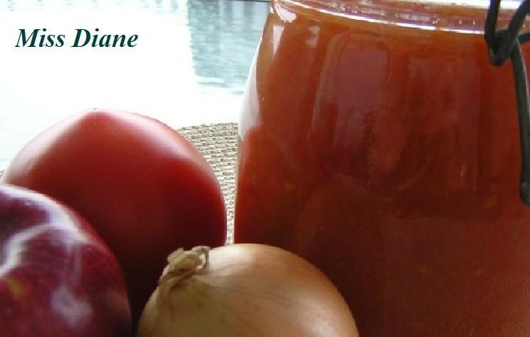 Ketchup aux tomates et aux pommes