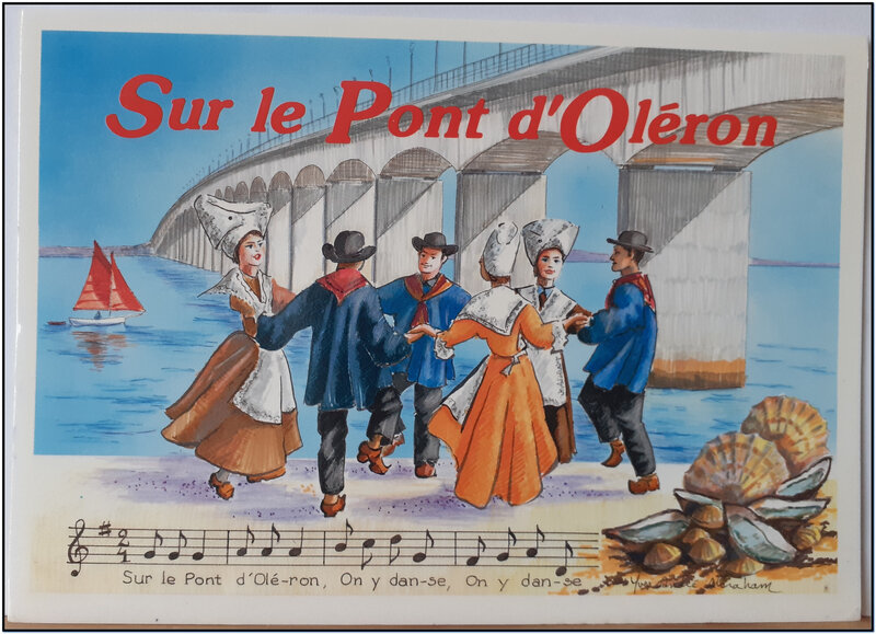 Sur le pont d'Oléron - datée 1993