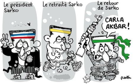 sarkosy tete a claque