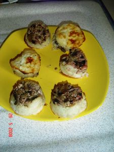 Gratin de choux lardons et champignons recettes Petits choux au saumon