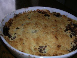 crumble poire, chocolat crumble poire, chocolat