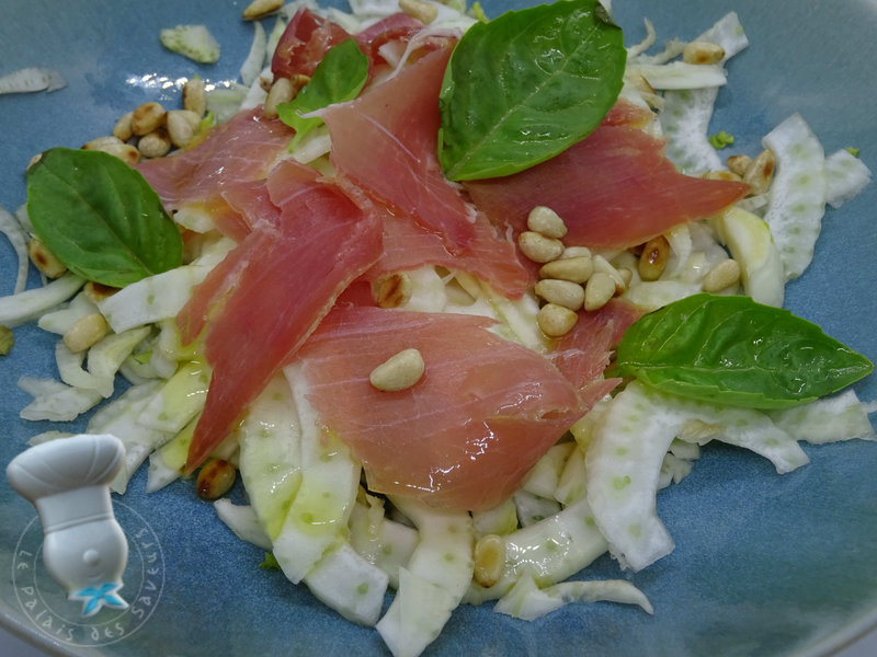 Salade de fenouil au jambon Serrano