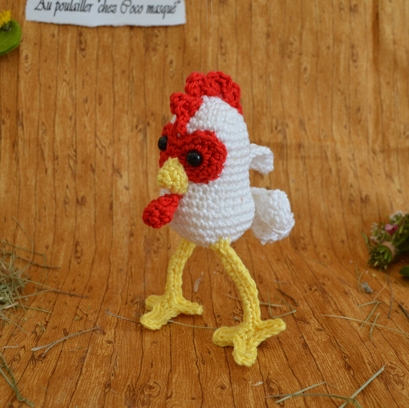 Coco masqué-coq crochet-amigurumi-laine-La chouette bricole-Pas à pas de chat (2)