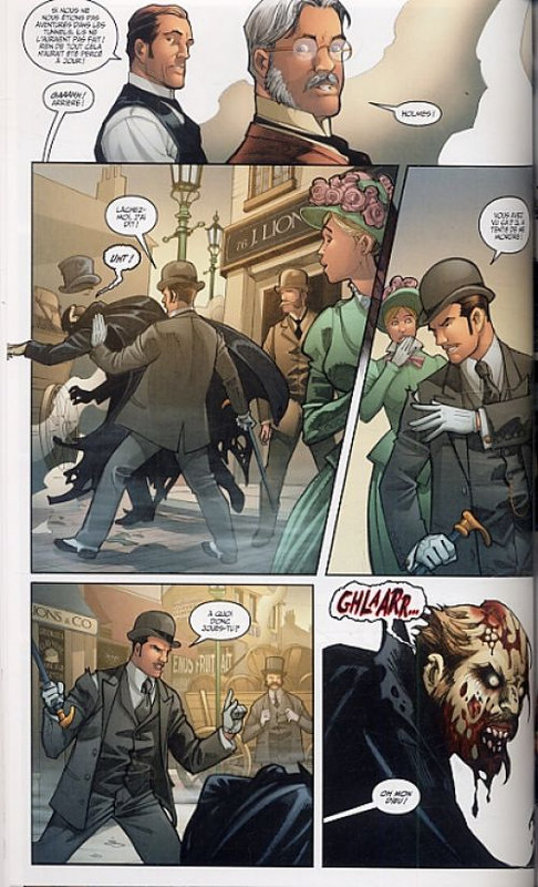 panini wildstorm victorian undead sherlock holmes contre les zombies a