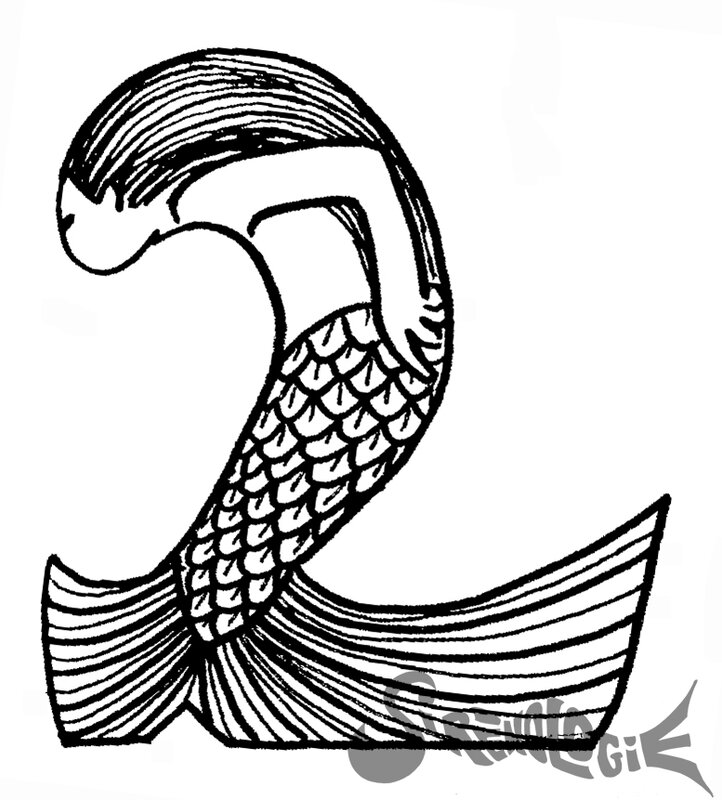 sirène en forme de 2 - two shaped mermaid - sirènologie