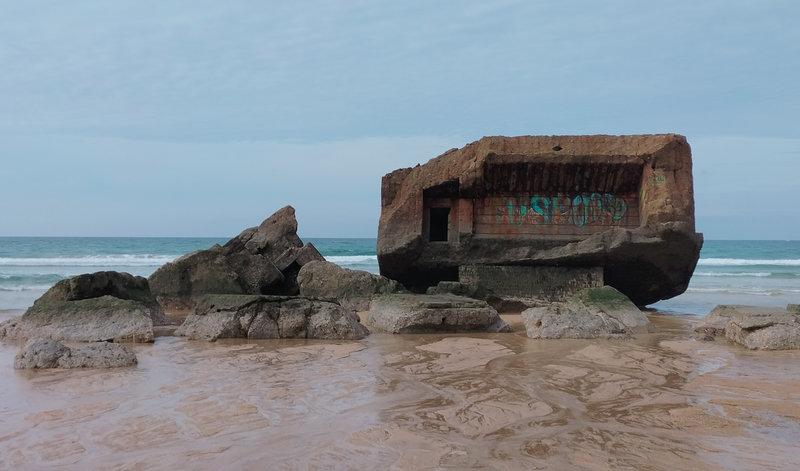 Capbreton, plage de la Savane, blockhaus la bouche, octobre 2022