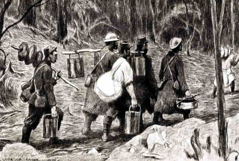 Leroux cortège de cuistots 1916