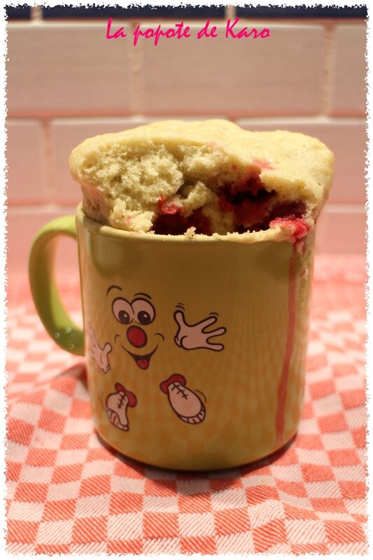 mug cake entamé