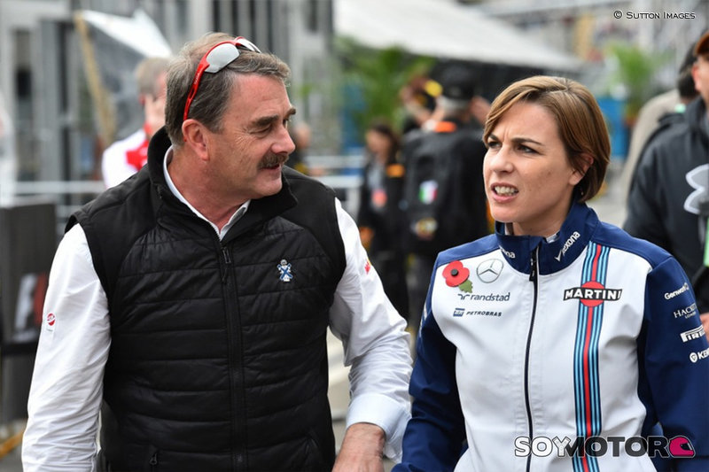 nigel mansell and claire williams