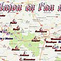 An Mil - Carte des Châteaux de l'<b>Anjou</b> sous Foulques Nerra