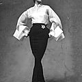 Bettina is wearing an ensemble by Jeanne Lanvin, Paris, 1951