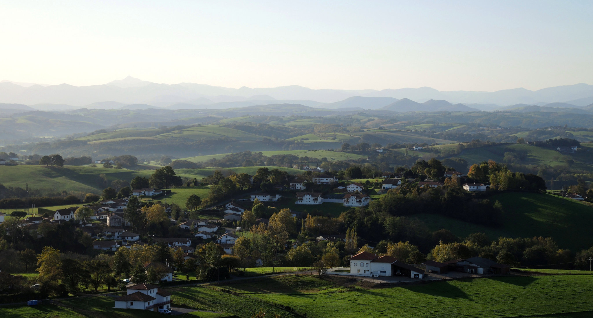 Bardos, butte de Miremont, vue sur Bardos